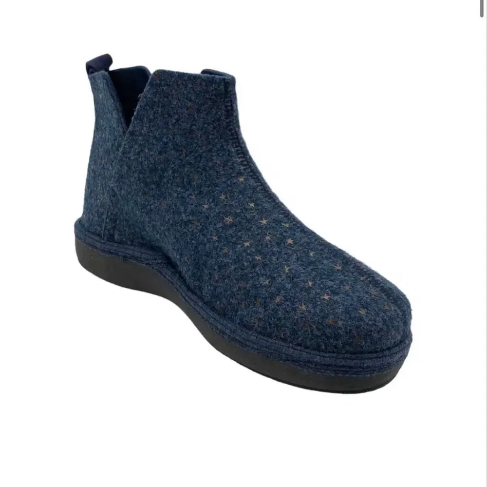 Unity in Diversity Palma Wool Slipper Booties Starry Blue EU 37 NEW